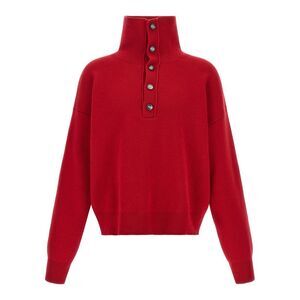 Ami Paris Red Wool Men's Cardigan